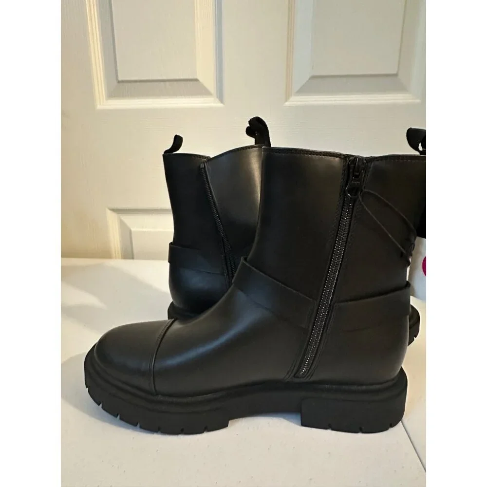 Art Class Big Girl’s Crosby Harness Moto Boots size 5 NWT